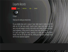 Tablet Screenshot of coquetterecords.com